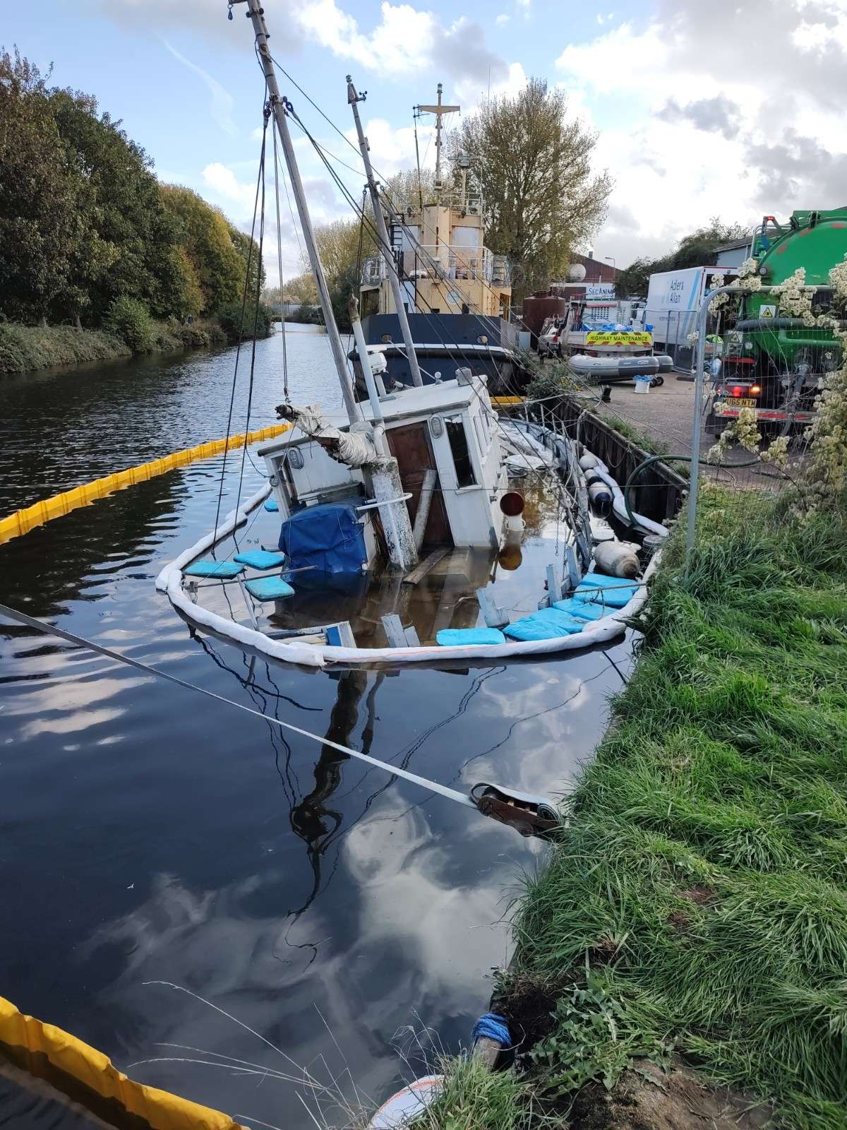 Diesel Spill on the canal
