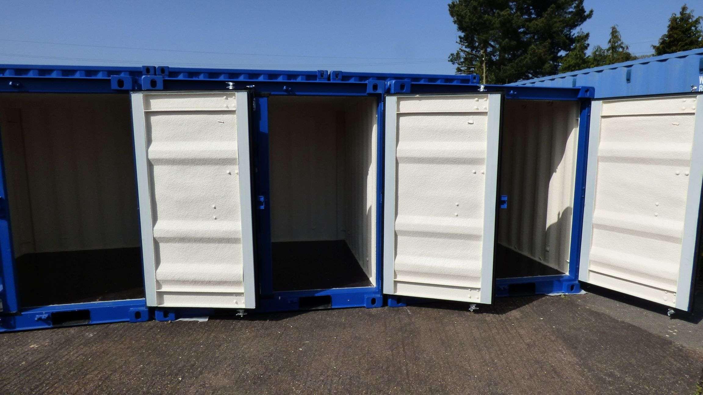 New Storage Unit Arrivals Getting the PU Spray Foam Treatment