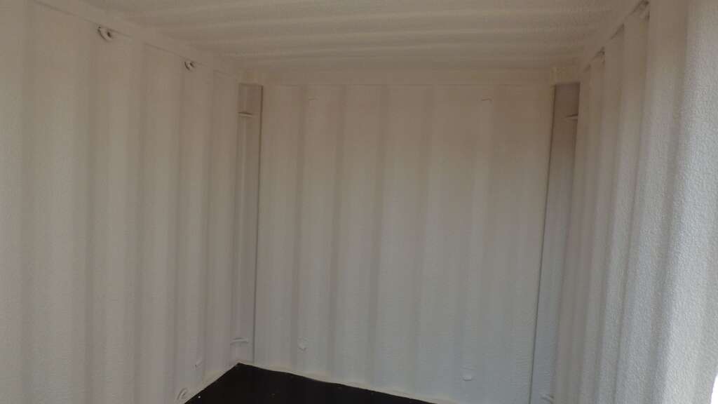 PU foam lined 8 x 7 self storage unit.